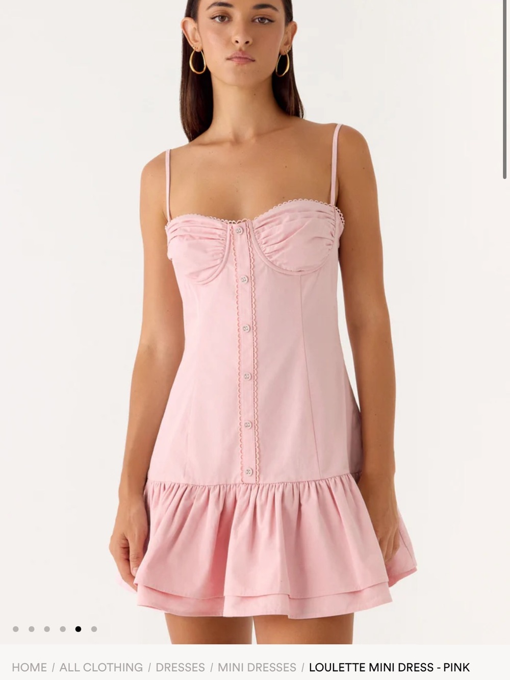NEW - peppermayo Loulette Mini Dress - Pink - Picture 2 of 10
